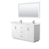 Custom image for White with Brushed Nickel Trim / White Quartz / 58