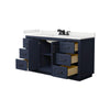 Custom image for Dark Blue with Matte Black Trim / White Quartz / No Mirror