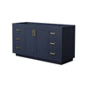 Custom image for Dark Blue with Brushed Gold Trim / No Mirror