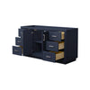 Custom image for Dark Blue with Brushed Nickel Trim / No Mirror
