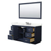 Custom image for Dark Blue with Brushed Nickel Trim / Giotto Quartz / 58