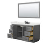 Custom image for Dark Gray with Matte Black Trim / White Quartz / 58