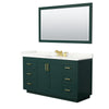 Custom image for Green with Brushed Gold Trim / Giotto Quartz / 58