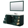 Custom image for Green with Brushed Nickel Trim / Giotto Quartz / 58