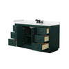 Custom image for Green with Matte Black Trim / Carrara Cultured Marble / No Mirror