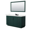 Custom image for Green with Matte Black Trim / White Quartz / 58