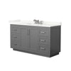 Custom image for Dark Gray with Brushed Nickel Trim / Giotto Quartz / No Mirror