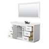 Custom image for White with Matte Black Trim / White Quartz / 58