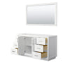 Custom image for White with Brushed Nickel Trim / 58
