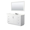 Custom image for White with Brushed Nickel Trim / Giotto Quartz / 58