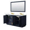 Custom image for Dark Blue with Brushed Gold Trim / Giotto Quartz / 58