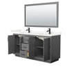 Custom image for Dark Gray with Matte Black Trim / Giotto Quartz / 58
