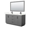 Custom image for Dark Gray with Matte Black Trim / Giotto Quartz / 58