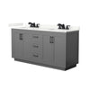 Custom image for Dark Gray with Matte Black Trim / Giotto Quartz / No Mirror