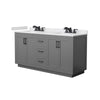 Custom image for Dark Gray with Matte Black Trim / White Cultured Marble / No Mirror