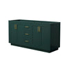 Custom image for Green with Brushed Gold Trim / No Mirror