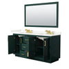 Custom image for Green with Brushed Gold Trim / Giotto Quartz / 58
