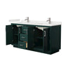 Custom image for Green with Brushed Nickel Trim / White Quartz / No Mirror