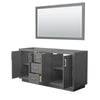 Custom image for Dark Gray with Brushed Gold Trim / 58