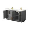 Custom image for Dark Gray with Brushed Gold Trim / Giotto Quartz / No Mirror