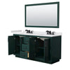 Custom image for Green with Matte Black Trim / White Cultured Marble / 58