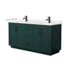 Custom image for Green with Matte Black Trim / White Quartz / No Mirror