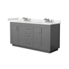 Custom image for Dark Gray with Brushed Nickel Trim / Carrara Cultured Marble / No Mirror