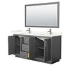 Custom image for Dark Gray with Brushed Nickel Trim / Giotto Quartz / 58