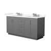 Custom image for Dark Gray with Brushed Nickel Trim / Giotto Quartz / No Mirror