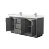 Custom image for Dark Gray with Brushed Nickel Trim / White Quartz / No Mirror