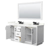 Custom image for White with Matte Black Trim / Giotto Quartz / 58