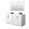 Custom image for White with Matte Black Trim / Giotto Quartz / 58