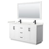 Custom image for White with Matte Black Trim / White Quartz / 58