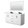 Custom image for White with Matte Black Trim / White Quartz / 58
