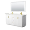 Custom image for White with Brushed Gold Trim / White Quartz / 58