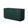 Custom image for Green with Brushed Gold Trim / No Mirror