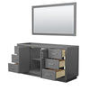 Custom image for Dark Gray with Brushed Nickel Trim / 58