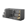 Custom image for Dark Gray with Brushed Nickel Trim / No Mirror