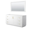 Custom image for White with Brushed Gold Trim / 58