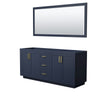 Custom image for Dark Blue with Brushed Gold Trim / 70