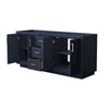 Custom image for Dark Blue with Brushed Gold Trim / No Mirror