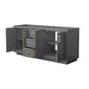 Custom image for Dark Gray with Brushed Gold Trim / No Mirror
