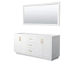 Custom image for White with Brushed Gold Trim / 70