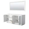 Custom image for White with Brushed Nickel Trim / 70