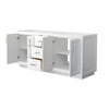 Custom image for White with Brushed Nickel Trim / No Mirror