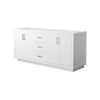 Custom image for White with Brushed Nickel Trim / No Mirror
