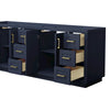 Custom image for Dark Blue with Brushed Gold Trim / No Mirror