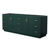 Custom image for Green with Brushed Gold Trim / No Mirror