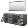 Custom image for Dark Gray with Brushed Gold Trim / 70