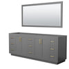 Custom image for Dark Gray with Brushed Gold Trim / 70